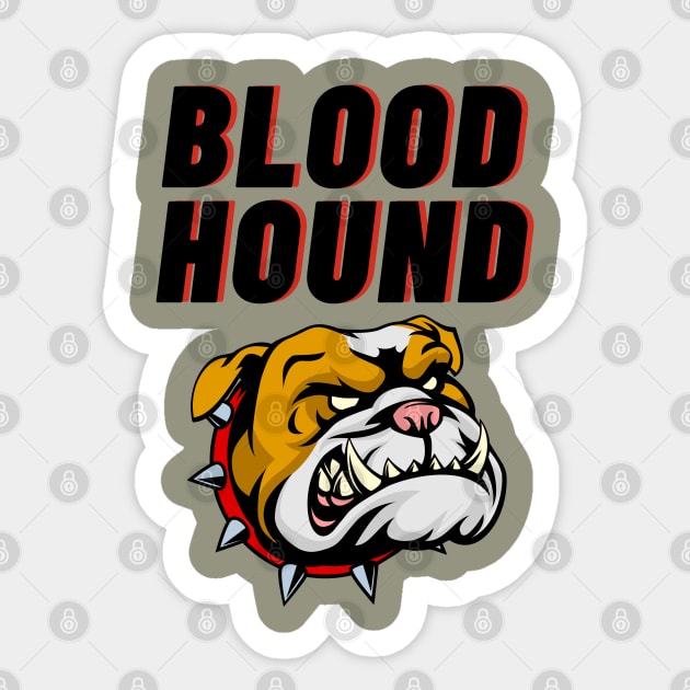 Blood Hound Sticker by Calvin Apparels